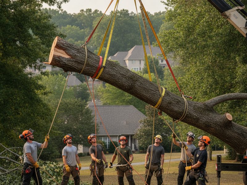 Ocala tree removal in progress